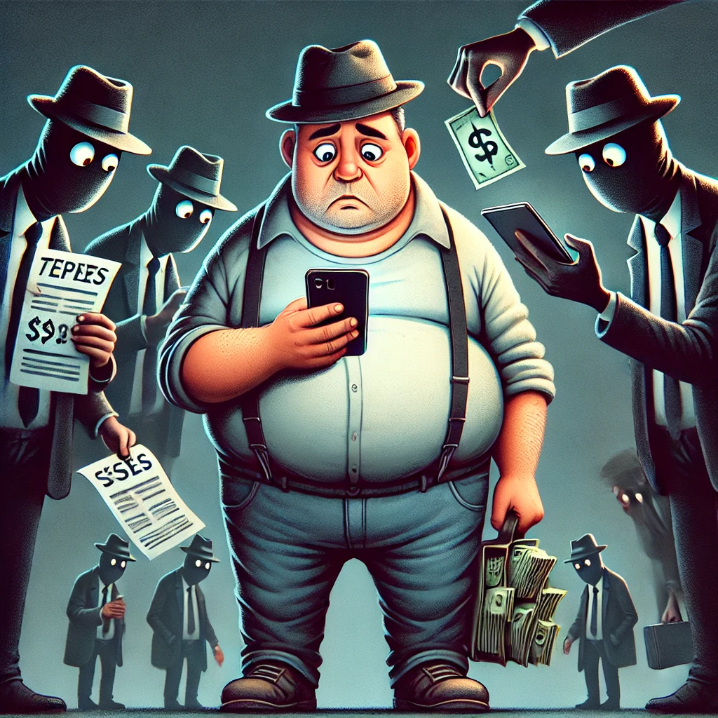 세금을 또 떼이는 아저씨