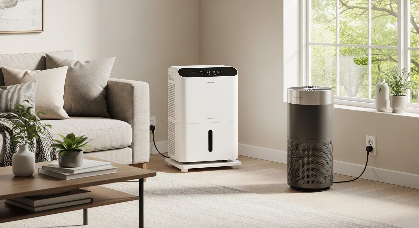 제습기 공기청정기 위치