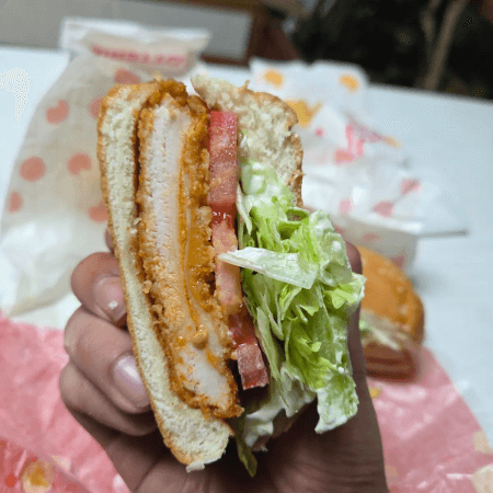 롯데리아 핫 크리스피 치킨 버거