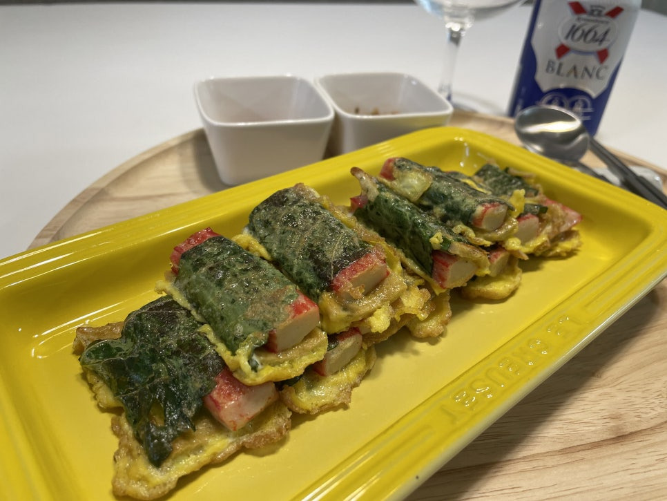 깻잎전 완성