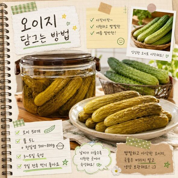 오이지 담그는 방법
