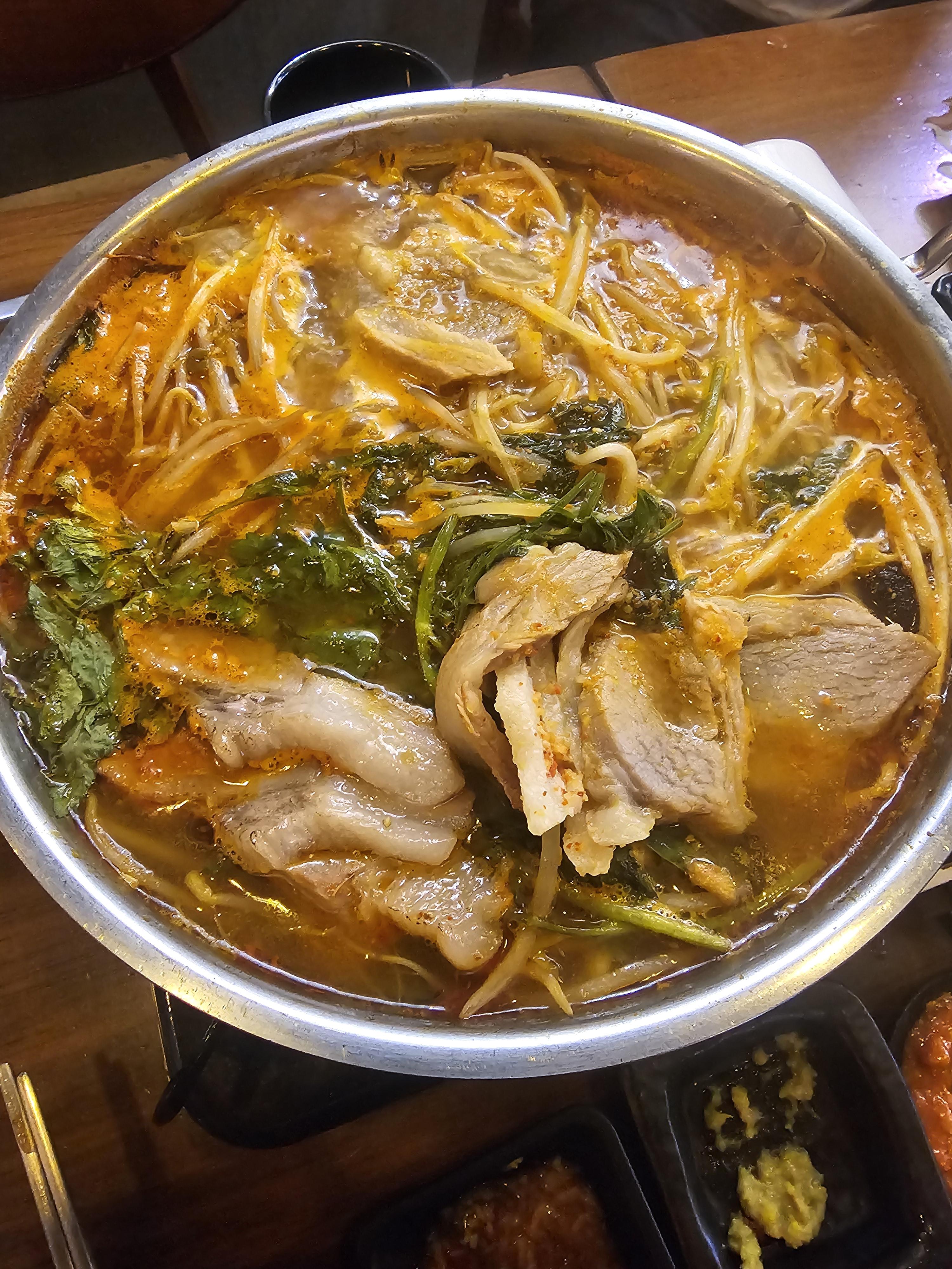 봉수육 수육나베 그리고 튀김