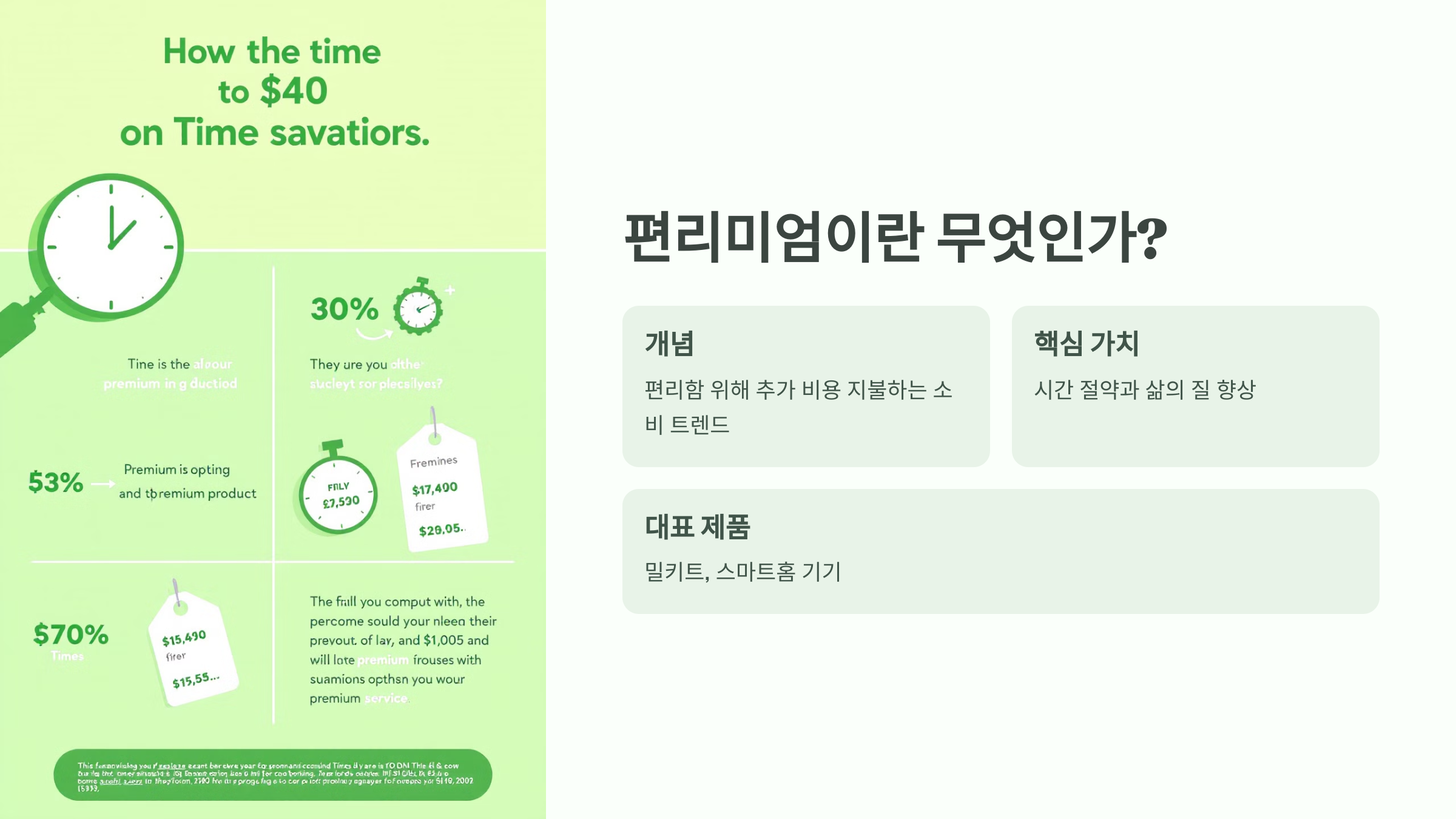 편리미엄이란 설명 차트