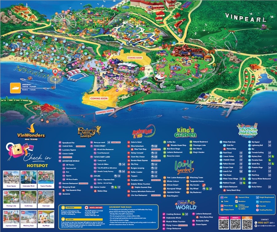 나트랑 빈원더스 지도