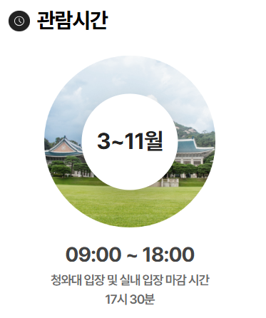 청와대 관람신청 방법