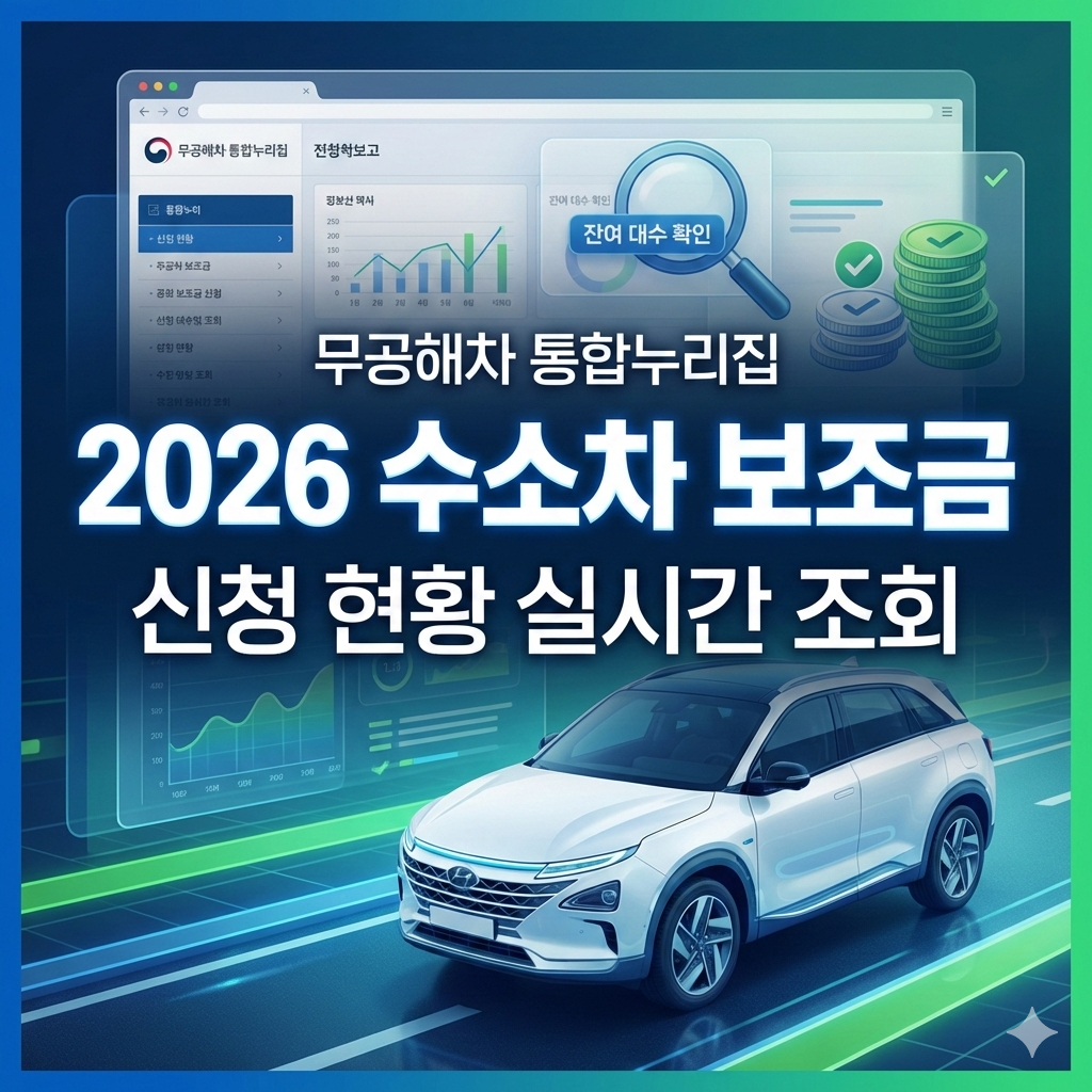 2026 수소차 보조금 잔여 현황 실시간 조회 완벽 가이드