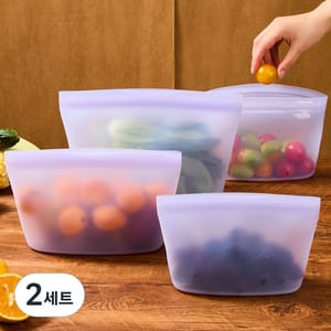 실리콘 지퍼백 추천 냉장고 정리 고르는법