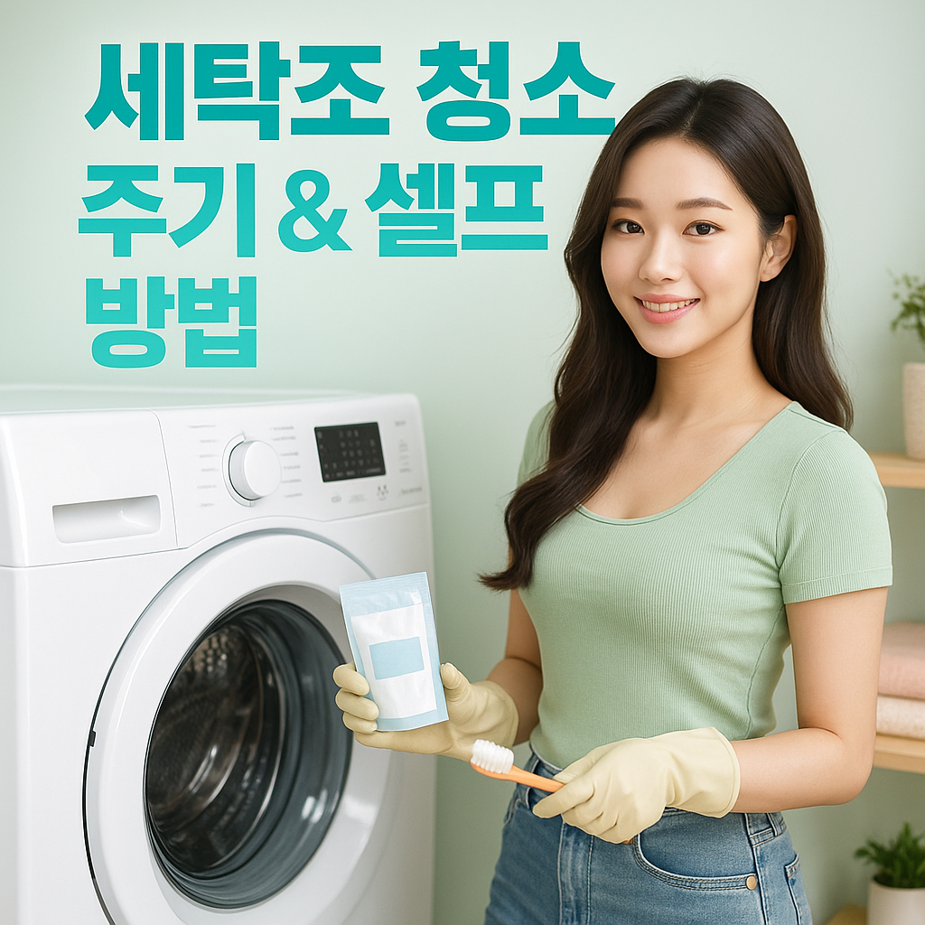 세탁조 청소 주기와 셀프 방법