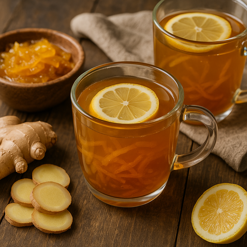 생강차와 유자차