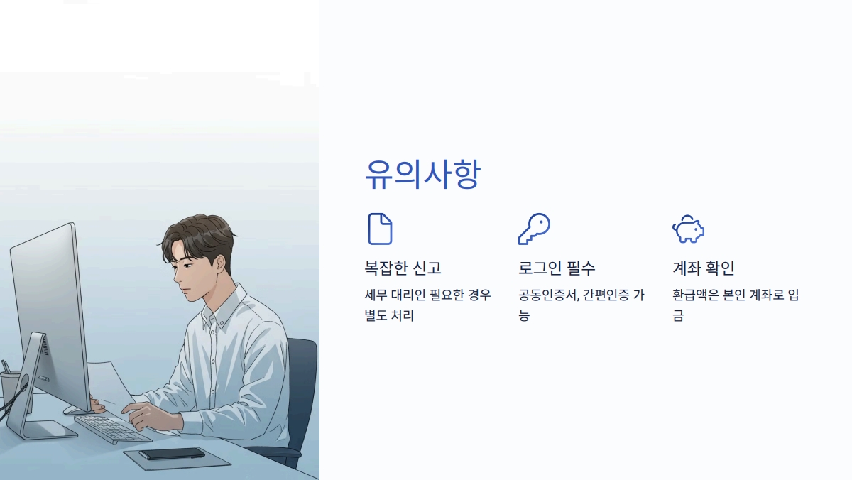 무료 종합소득세 환급 신청 방법