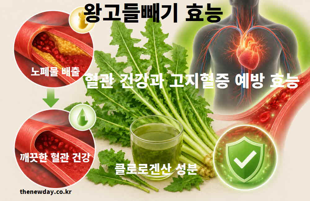 왕고들빼기 효능 혈관 건강 고지혈증 예방