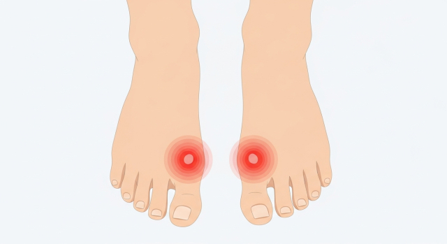 새끼발가락 통증, 새끼발가락 변형과 압박 표현