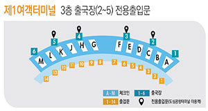 1터미널 전용출입문