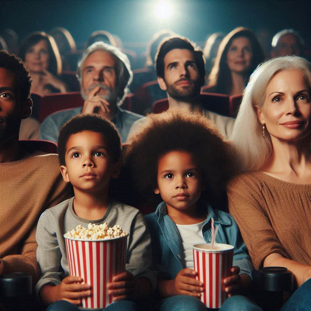 영화-관람중인-사람들-이미지