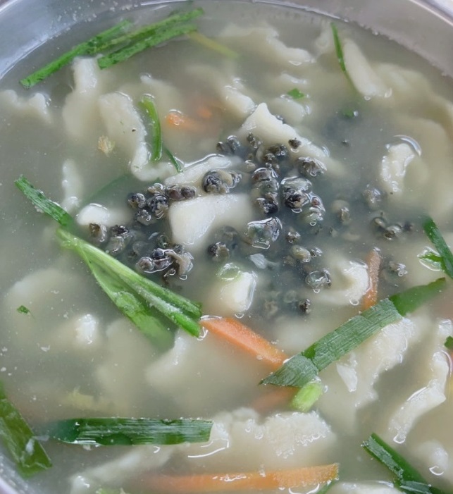 다슬기수제비-임실수제비