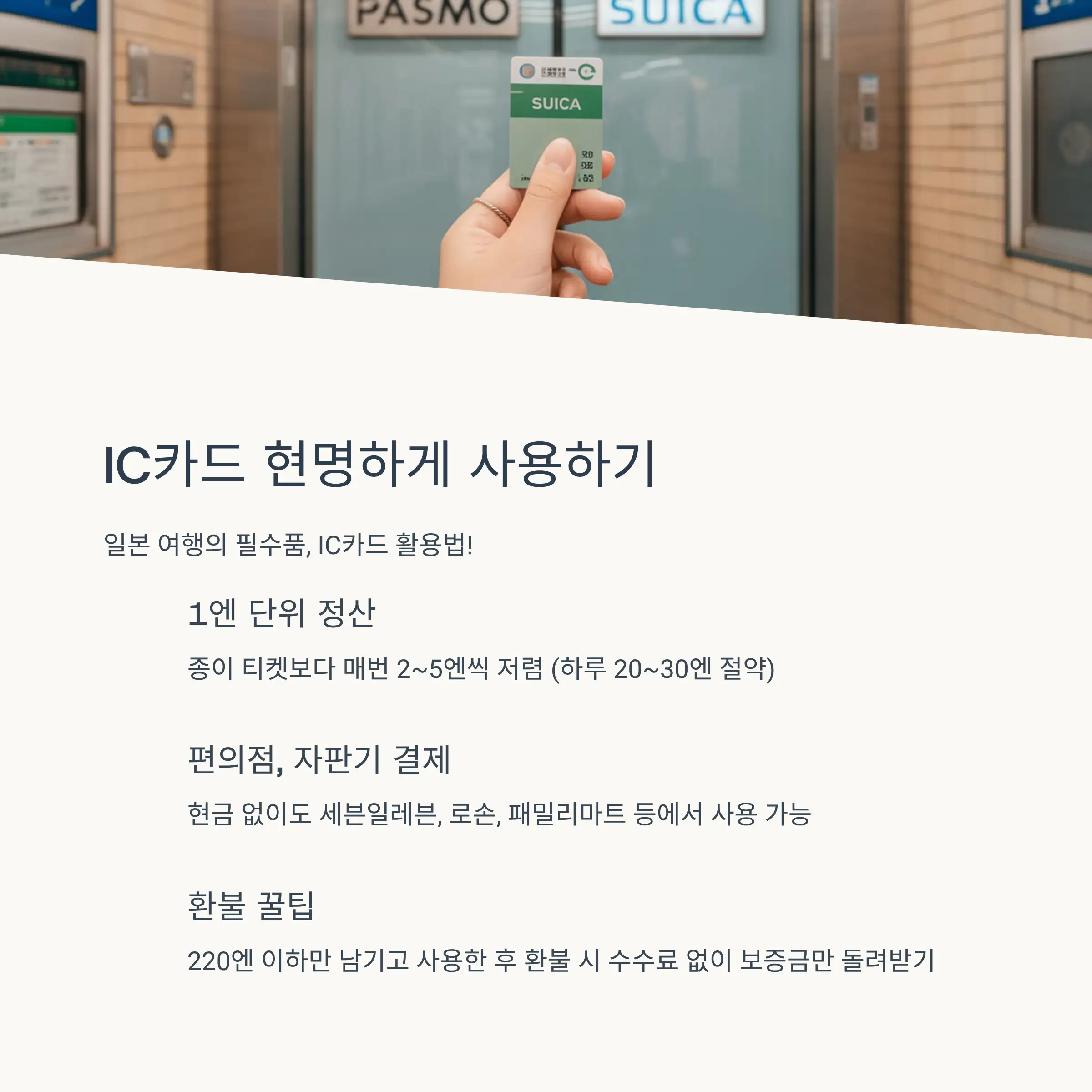 일본 전철 이용 실전 팁과 주의사항