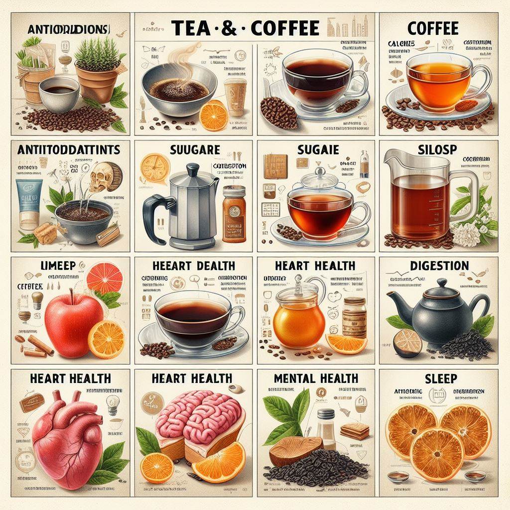 칼로리 소모를 위한 선택, 차 vs 커피: 어떤게 더 건강한 선택일까?