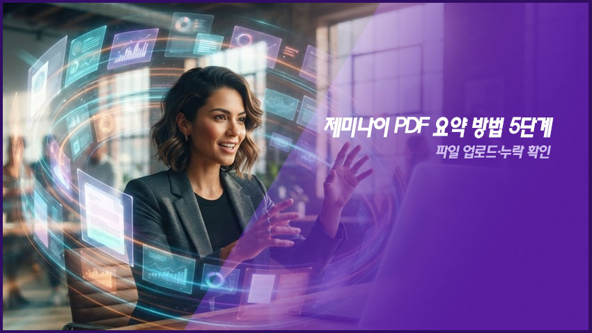 제미나이 PDF 요약 방법 5단계｜파일 업로드&middot;누락 확인