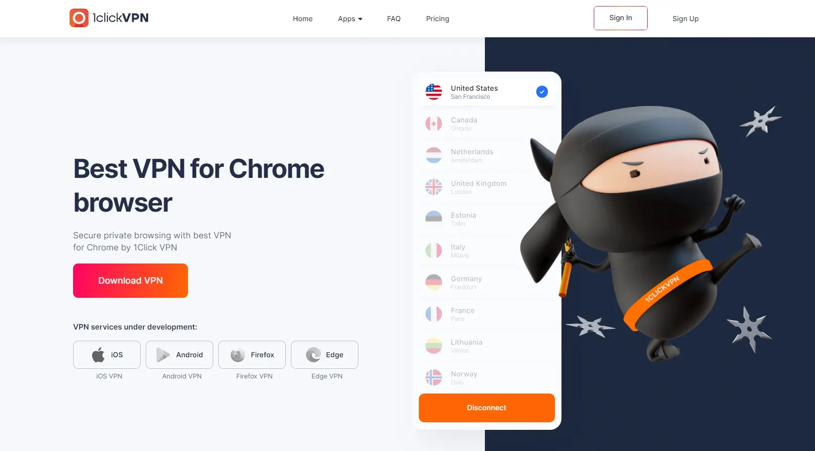 무료 VPN 4위 1clickVPN