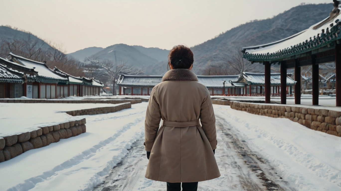 50대 여성 겨울여행 참고 사진