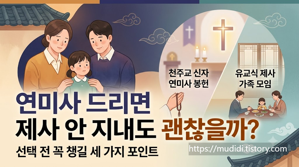 천주교 신자 연미사 봉헌과 유교식 제사 병행 판단 포인트