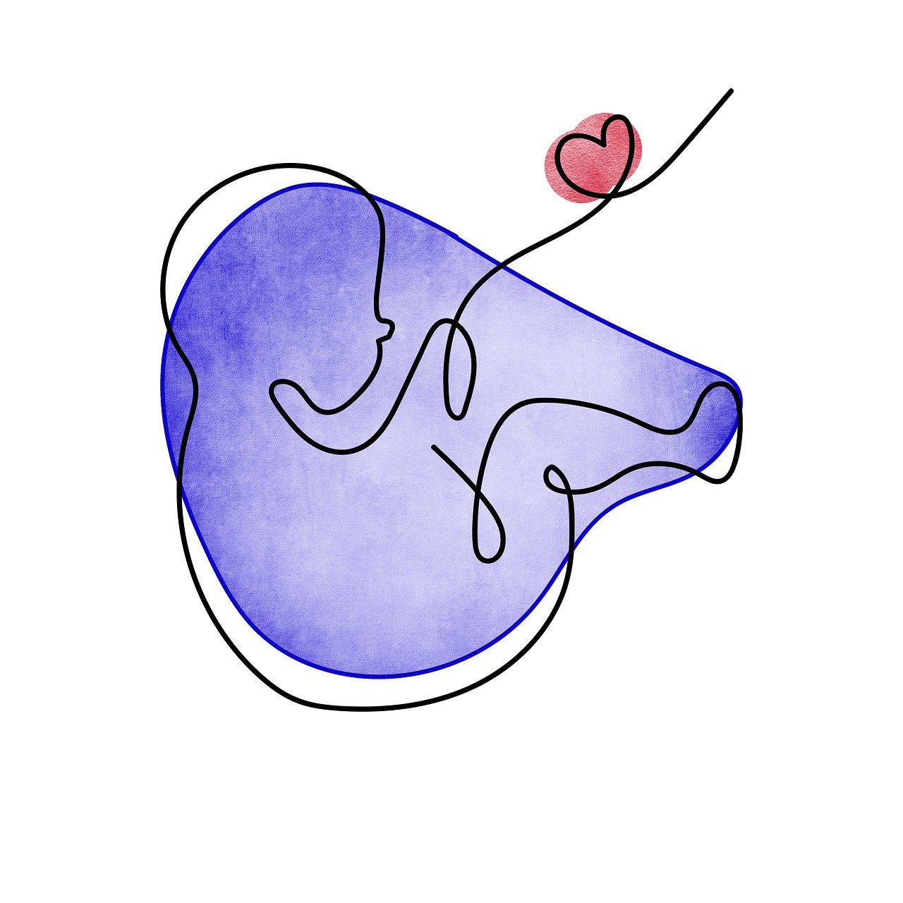 태아 일러스트