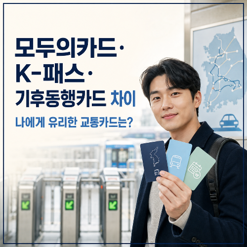 모두의카드·K패스·기후동행카드-차이
