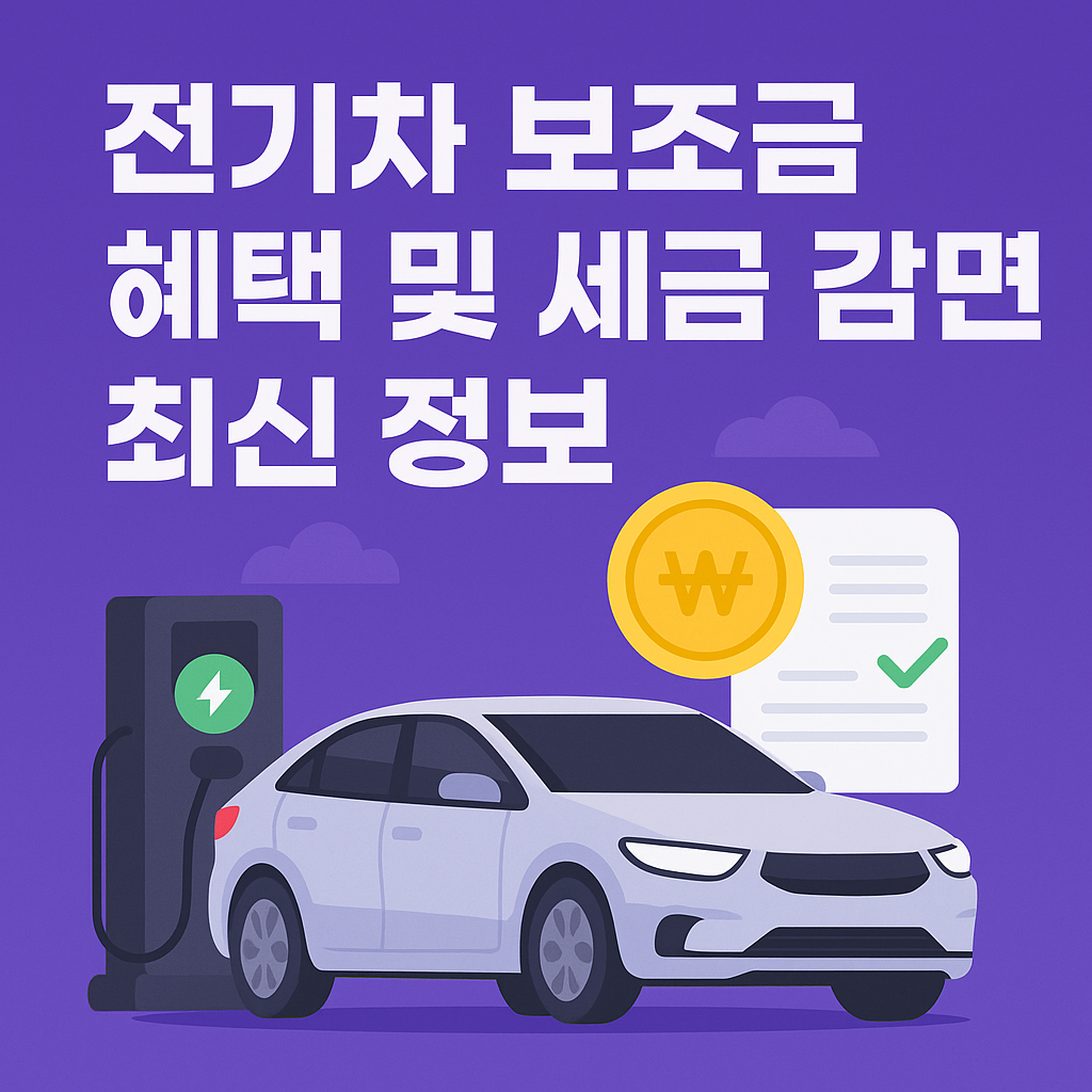 전기차 보조금 혜택 및 세금 감면