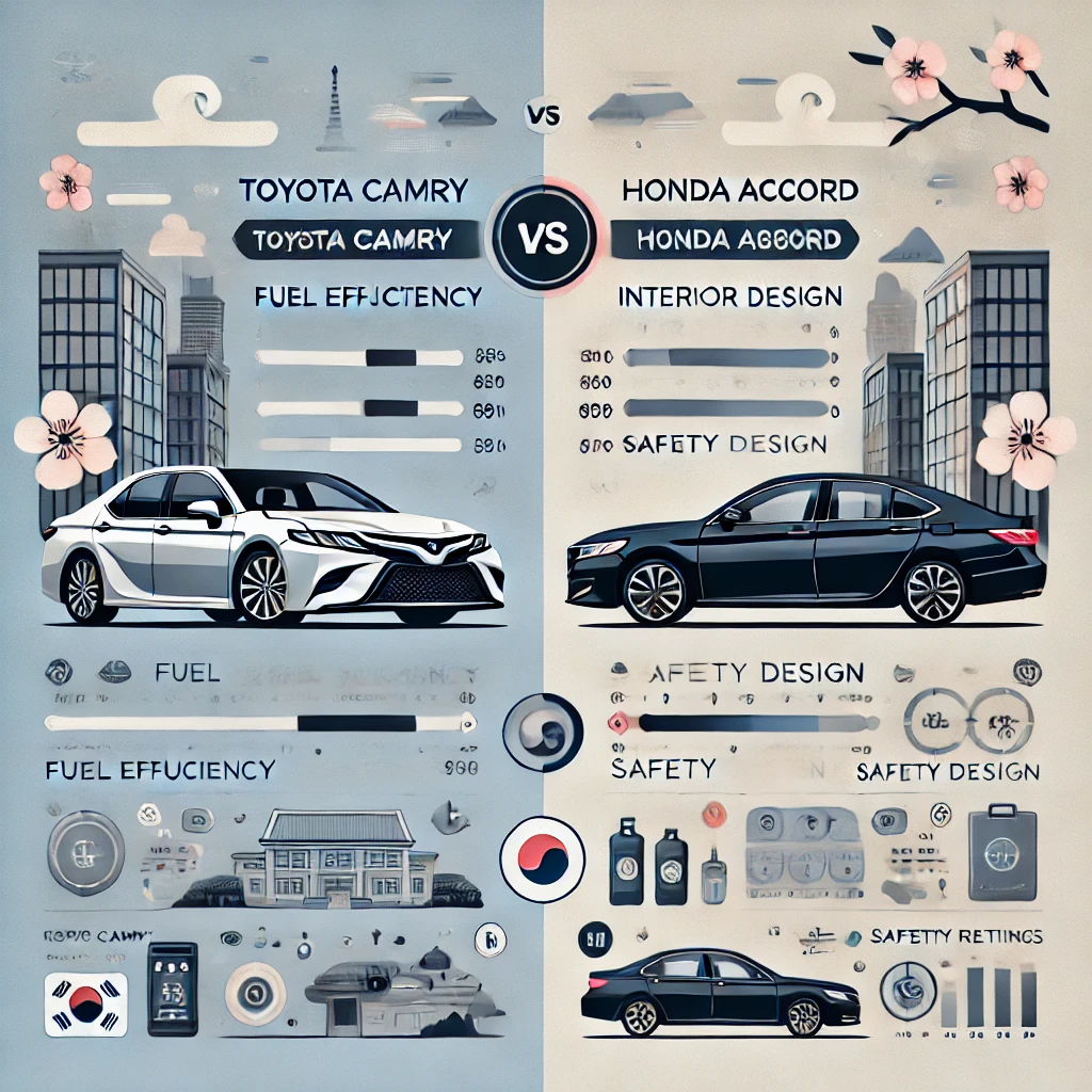 도요타 캠리 vs 혼다 어코드, 최고의 중형 세단은?