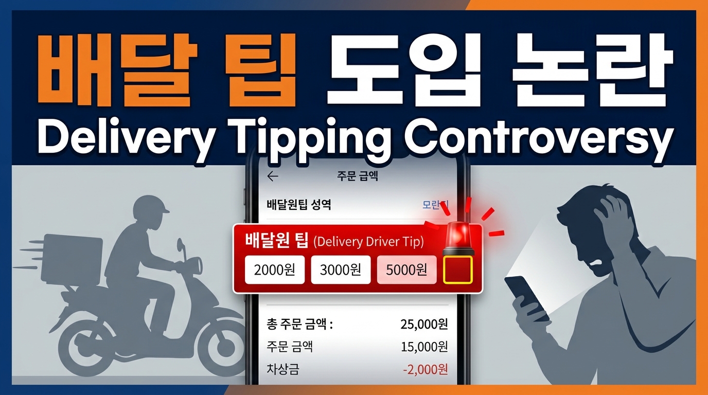 "이제 밥값에 팁까지?" 배달앱 기습 도입된 '라이더 감사 팁' 기능에 뿔난 소비자들