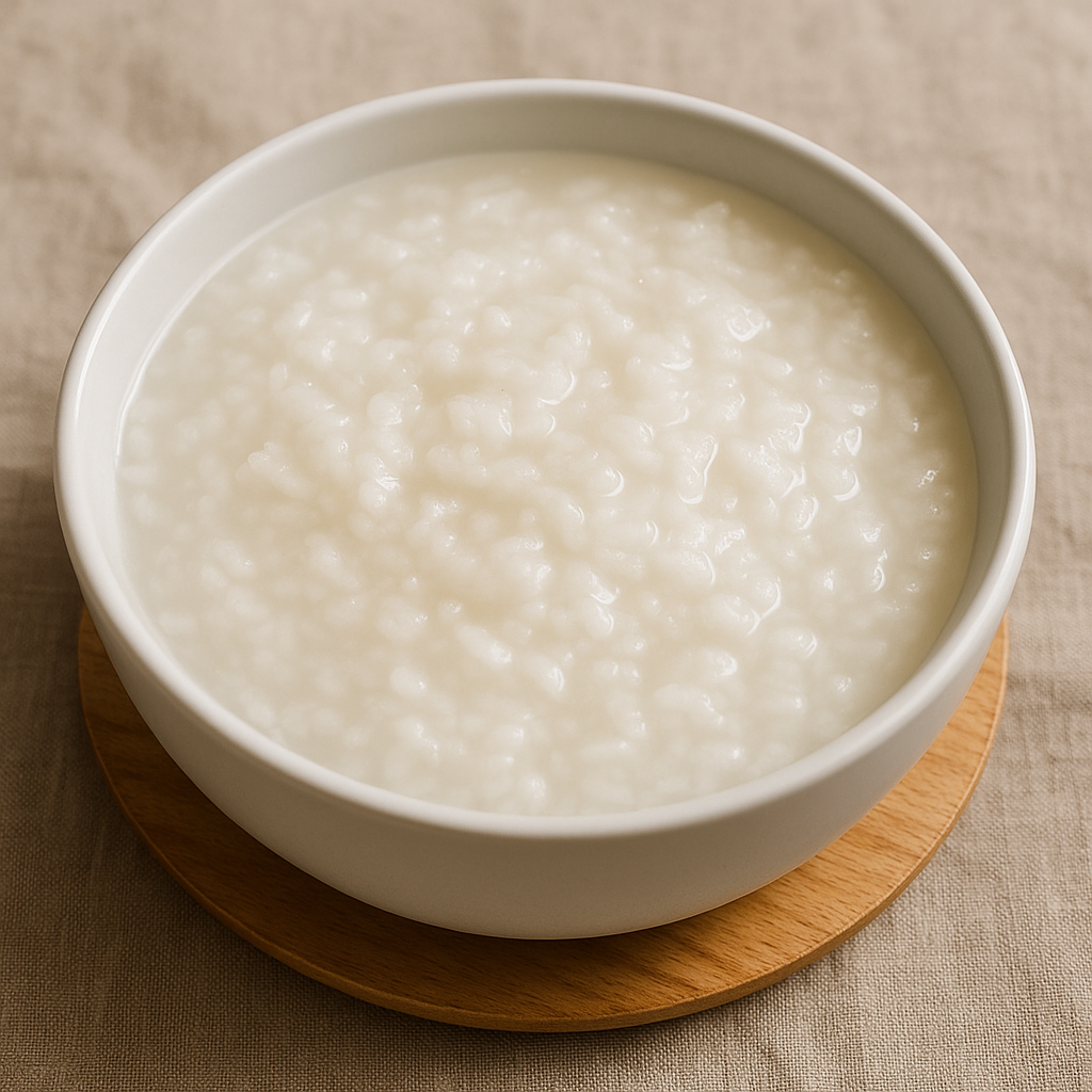 기본 재료로 만든 죽