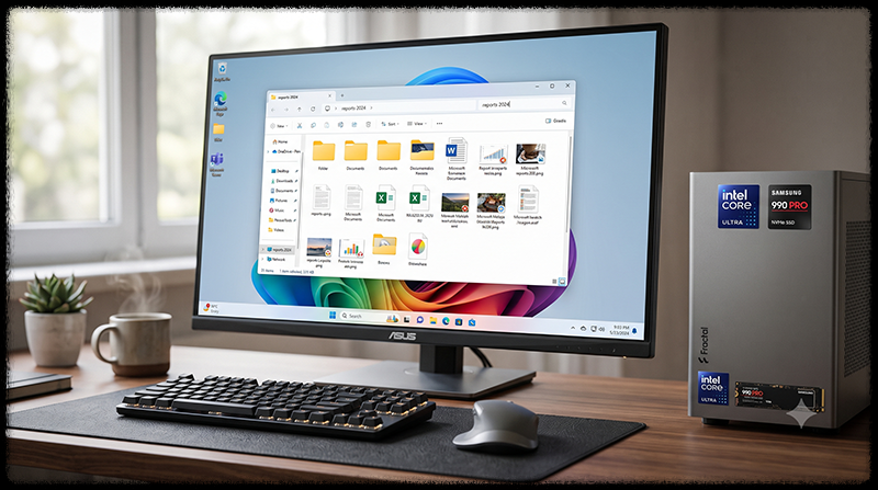 최적화 후 Windows 파일 검색이 빠르게 완료된 모습