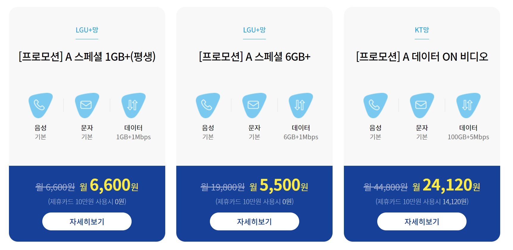 인기요금제