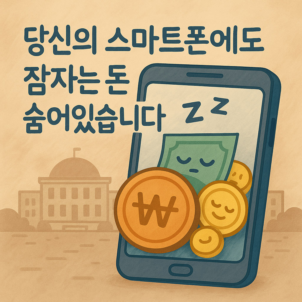 당신의 스마트폰에도 잠자는 돈이 숨어있습니다.