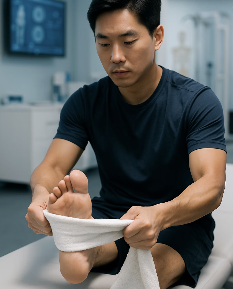 발의 기초를 튼튼하게 만드는 운동