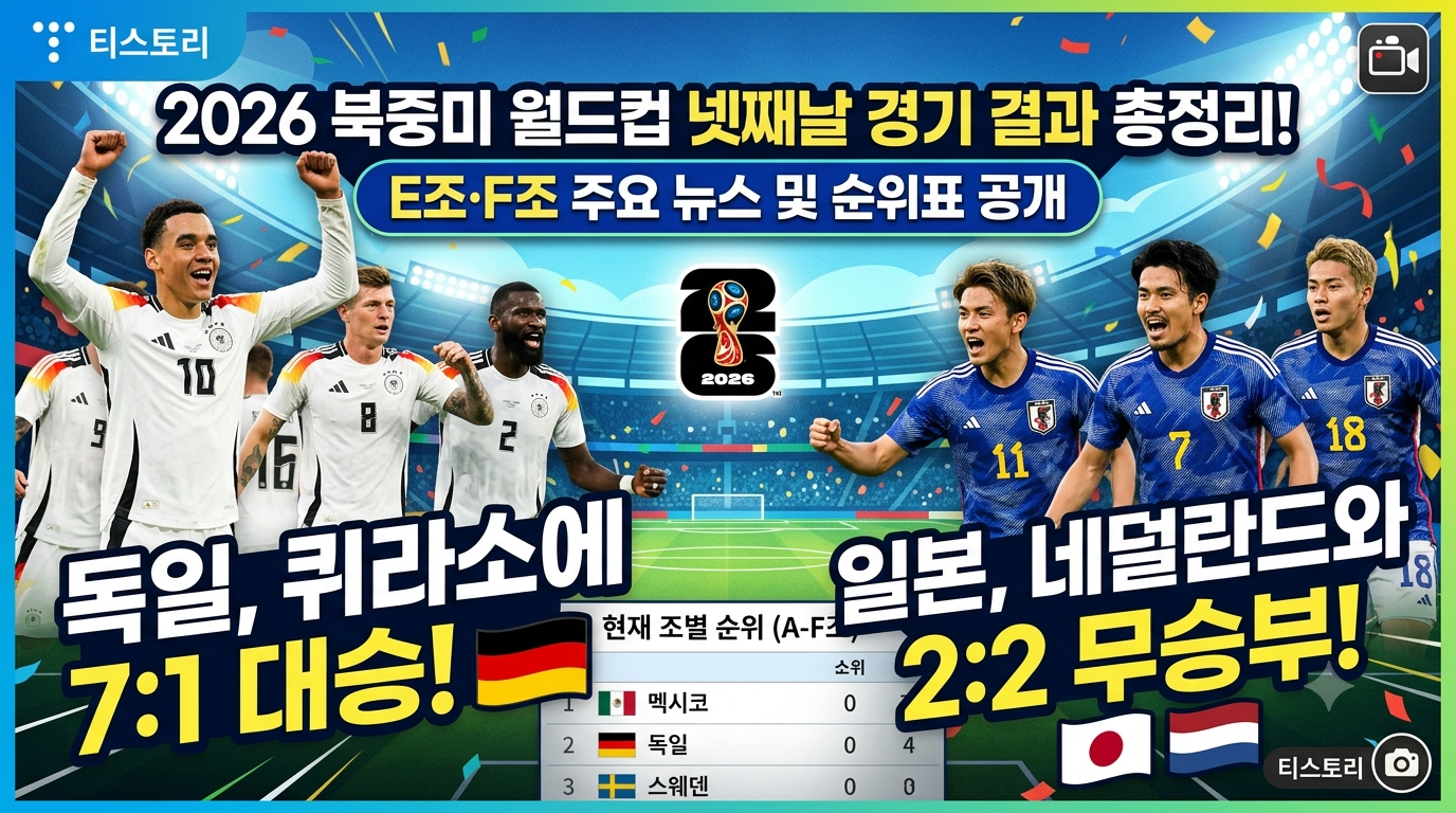 [2026 북중미 월드컵] 넷째날(한국시간 6월 15일)