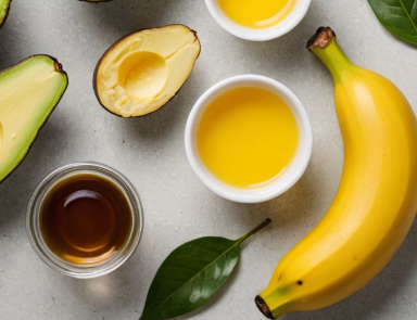 헤어 마스크 팩 만들기
재료: 아보카도 오일 2큰술, 바나나 1개, 달걀노른자 1개