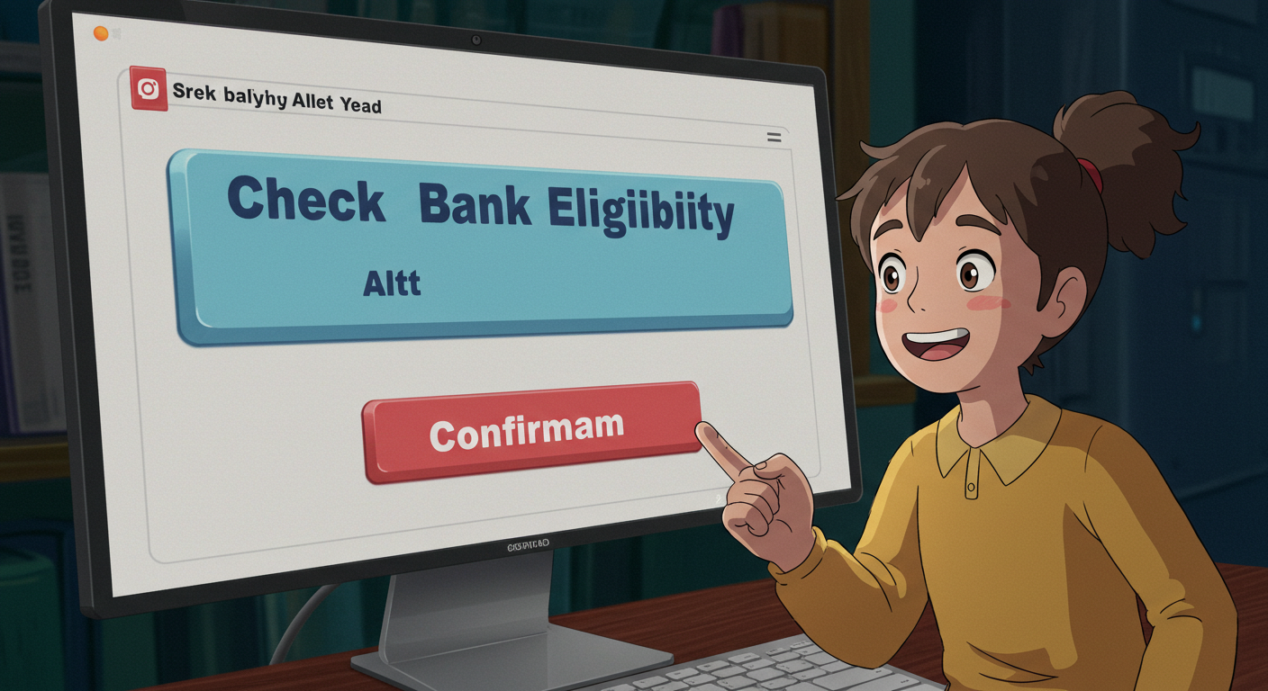 배드뱅크 대상 여부를 온라인으로 조회하는 장면