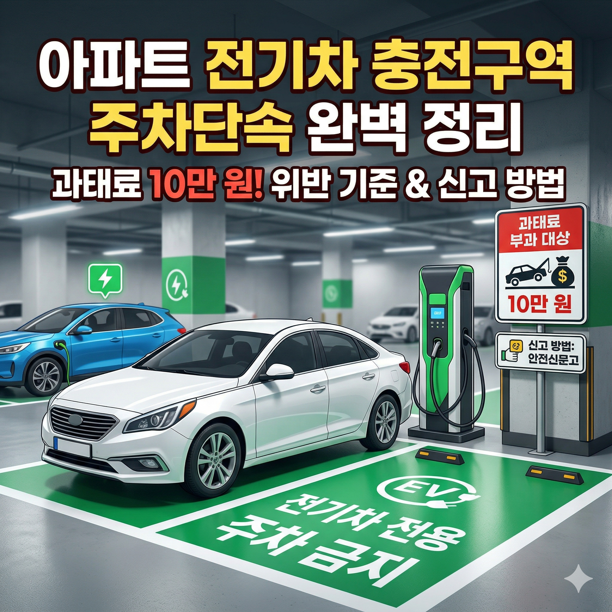 아파트 전기차 충전구역 주차단속 및 과태료 완벽 정리 가이드