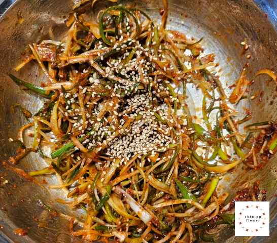 파채무침 완성