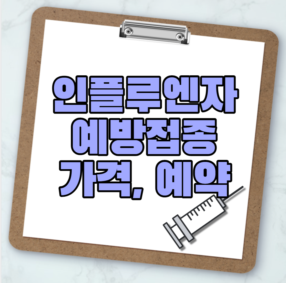 인플루엔자 가격 예약