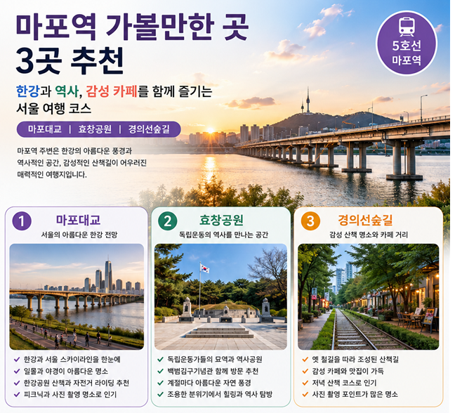 마포역 가볼만한곳 3곳