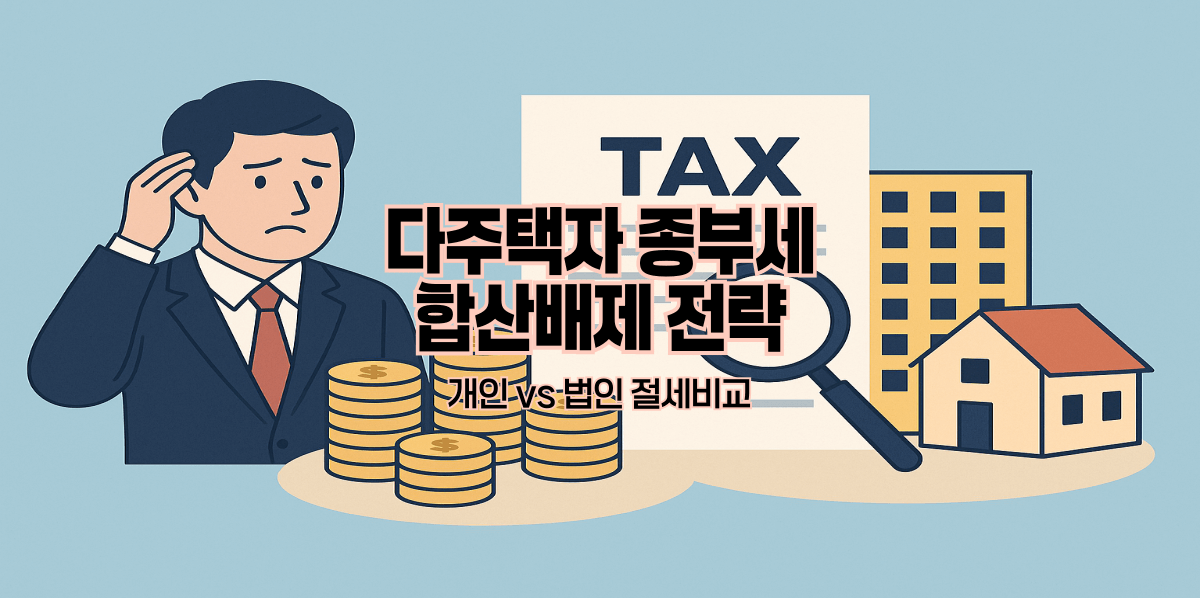 다주택자 종부세 합산배제 전략|개인 vs 법인 절세비교