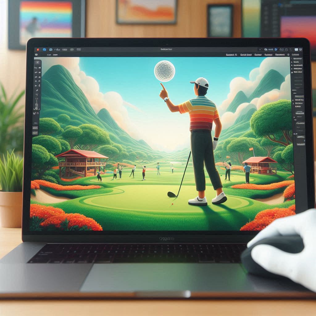 하나골프연습장 배경