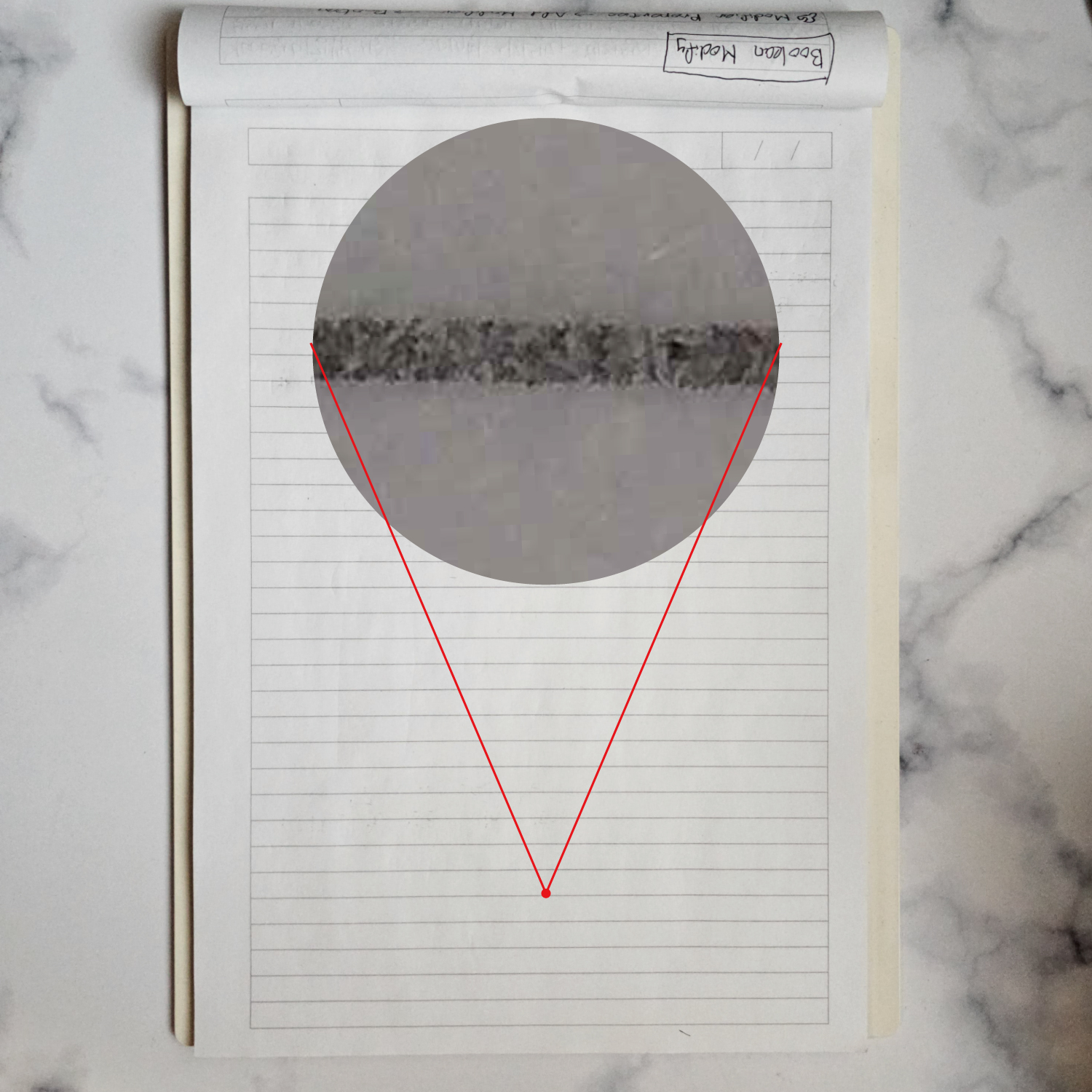 A4지 재질 확대 사진