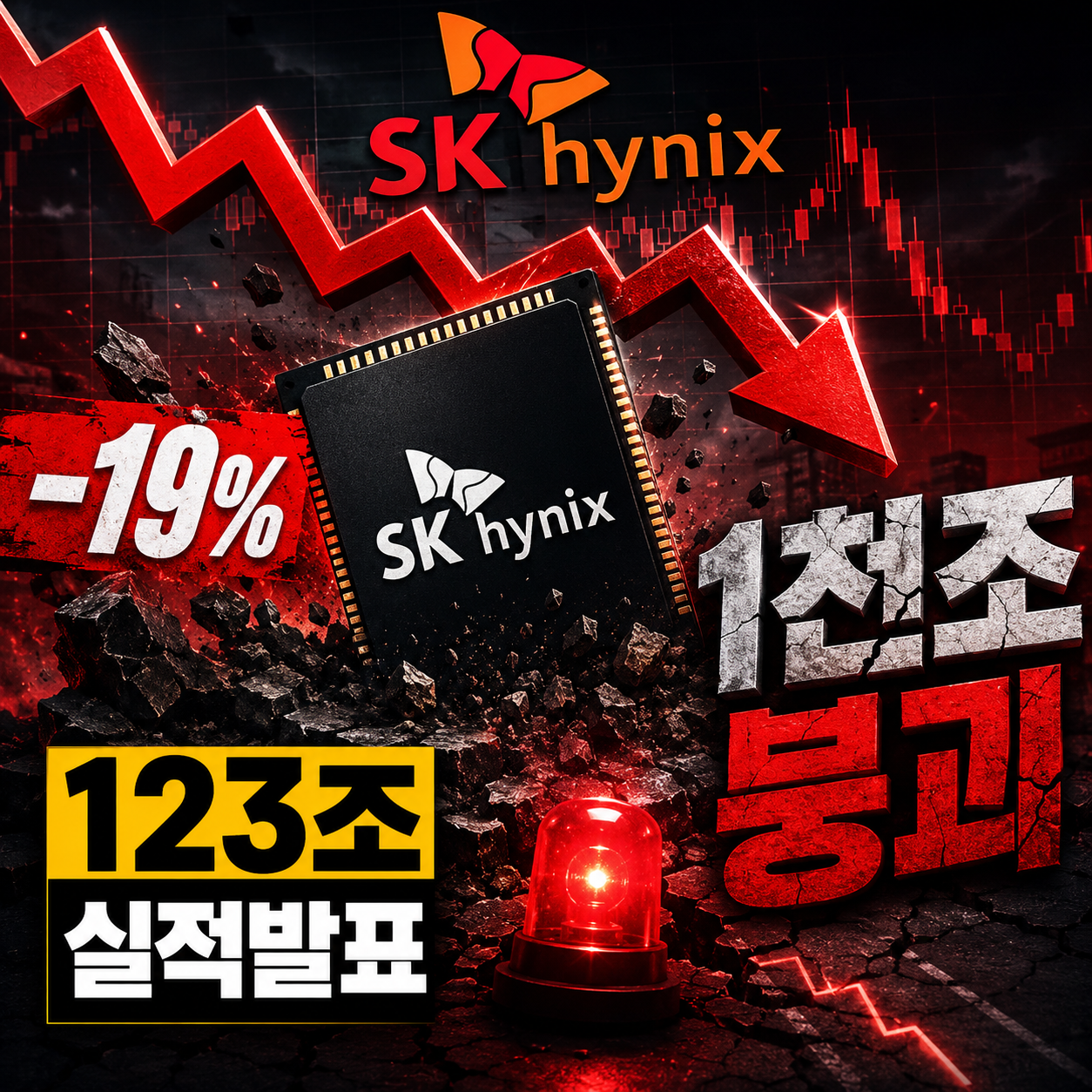 SK하이닉스 시총 1천조 붕괴 ❘ 세전이익 123조 실적 발표 날 주가 대폭락 이유