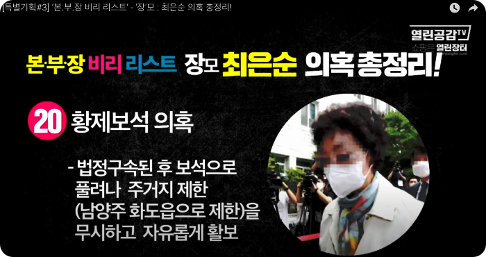 김건희 윤석열 최은순 장모 의혹 리스트