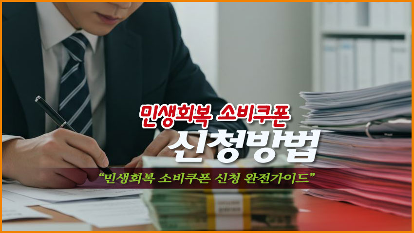 민생회복 소비쿠폰 신청 방법