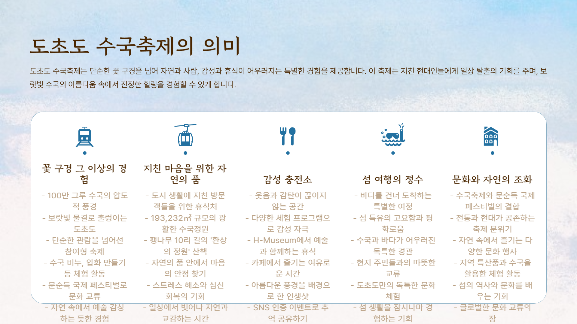 전남 신안 도초도 수국축제