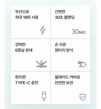 루메나 무선 블렌더 실사용 예시 컷